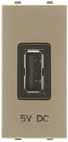 Розетка USB тип A без рамки ABB Niessen Zenit 1-м. 1 мод. 2000 мА N2185.2 CV шампань картинка